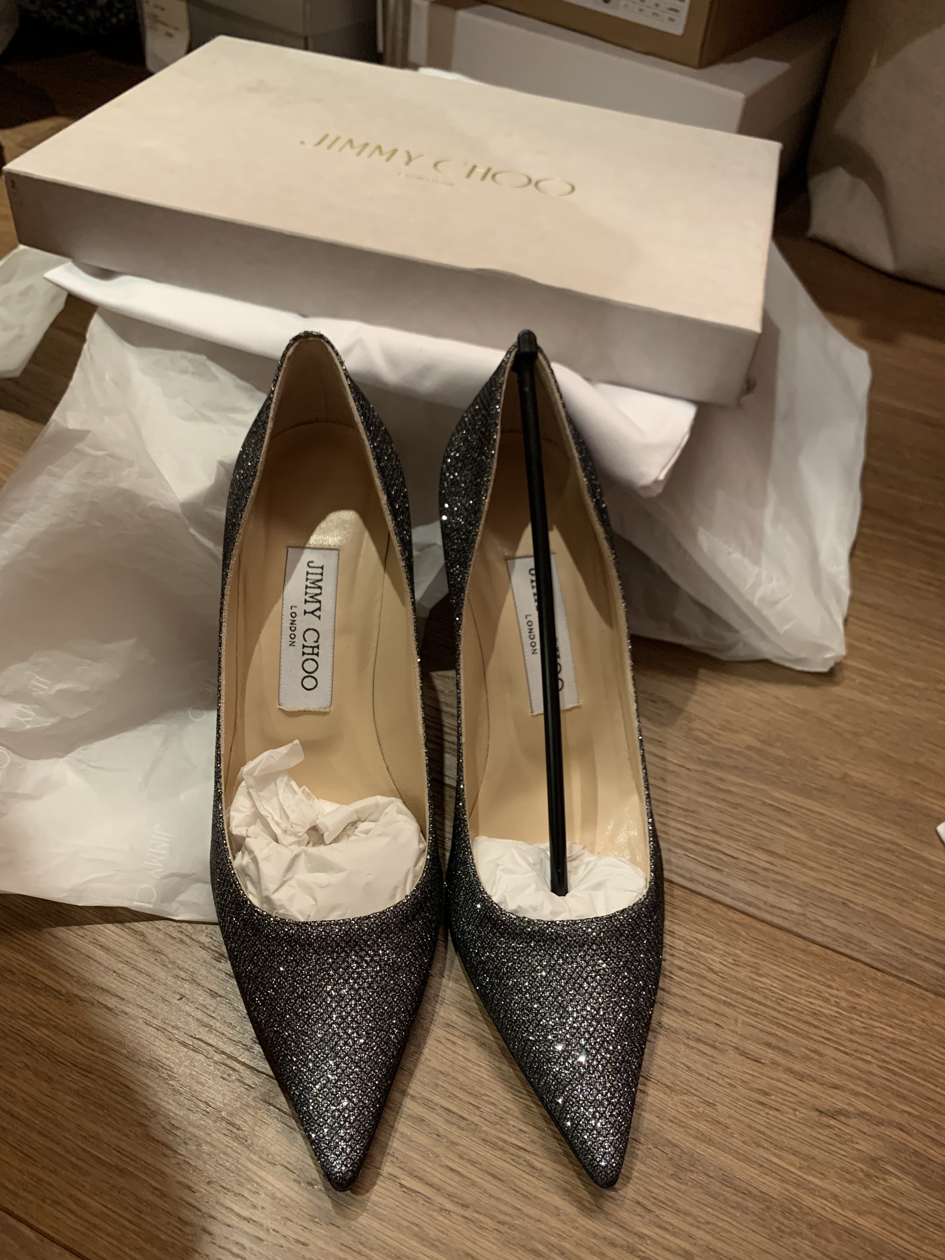 Jimmy Choo 千頌伊款閃亮優雅高跟鞋特價中 Yahoo奇摩拍賣