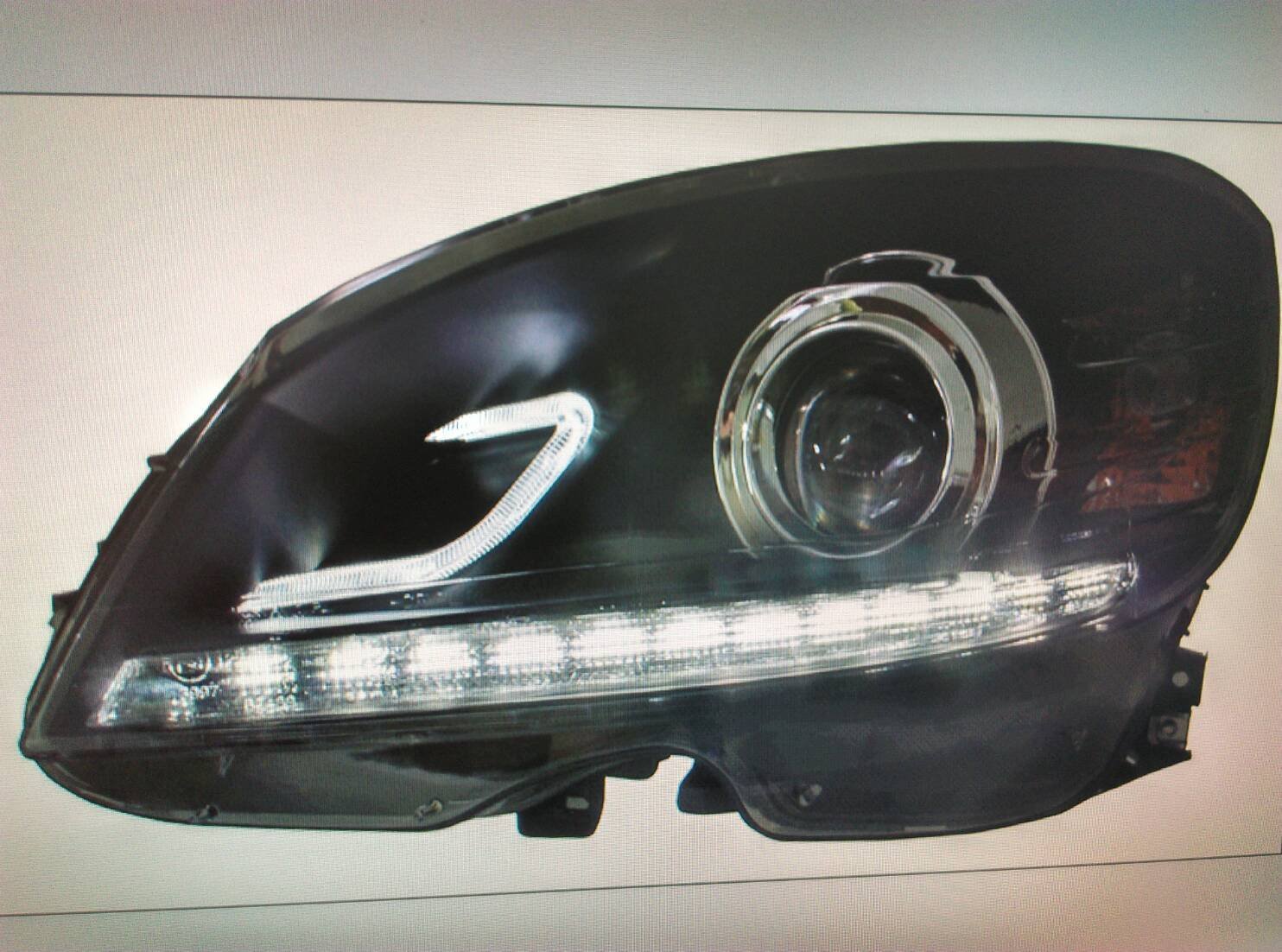 賓士BENZ W204 C CALSS  C200 C300  前期 2007-2010年 LED 大燈 魚眼R8式