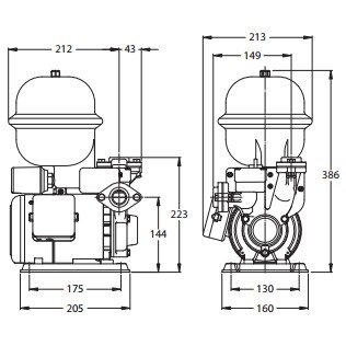 【大井泵浦】TP820PT 塑鋼不生銹加壓機1/4HP/1/2HP