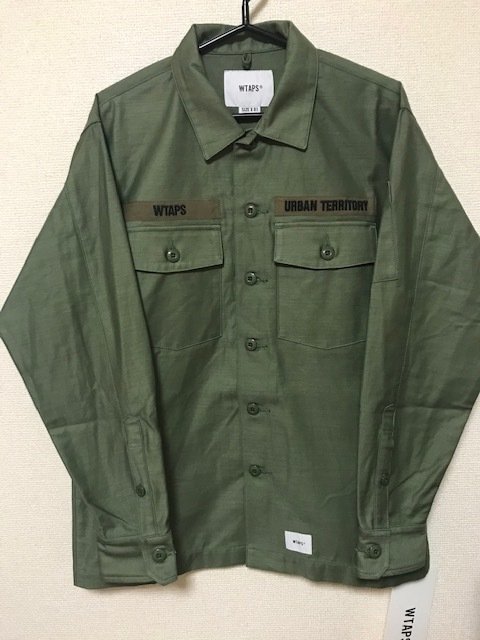 Wtaps 20AW BUDS LS / COTTON. SATIN 兩袋軍裝襯衫深藍黑色軍綠| Yahoo