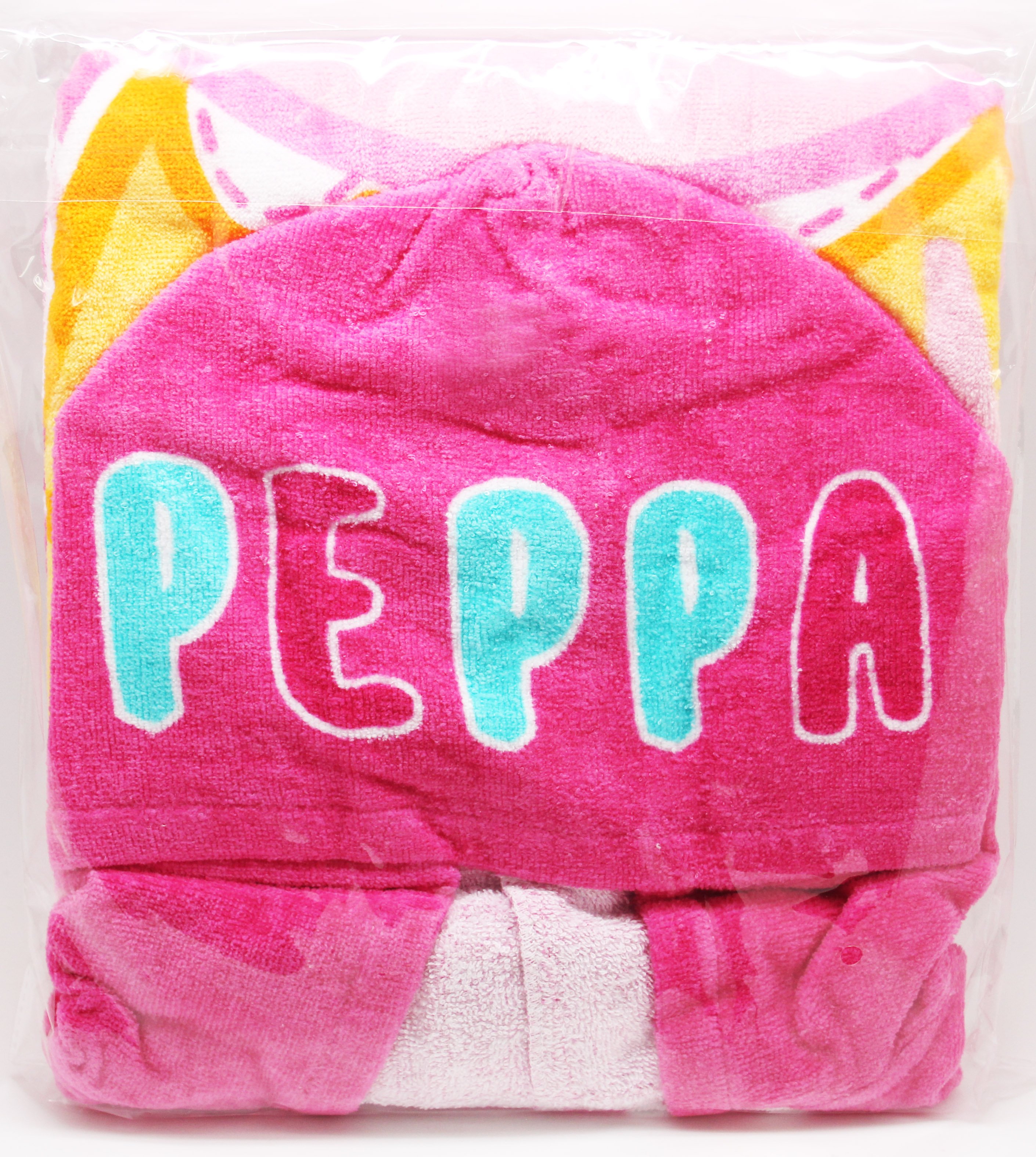 【Peppa Pig】粉紅小豬連帽浴巾-佩佩豬『CUTE嬰用品館』