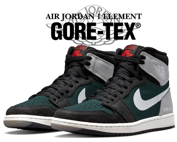 禦寒傳統。NIKE AIR JORDAN 1 ELEMENT GORE-TEX 機能 防水黑灰 DB2889-001