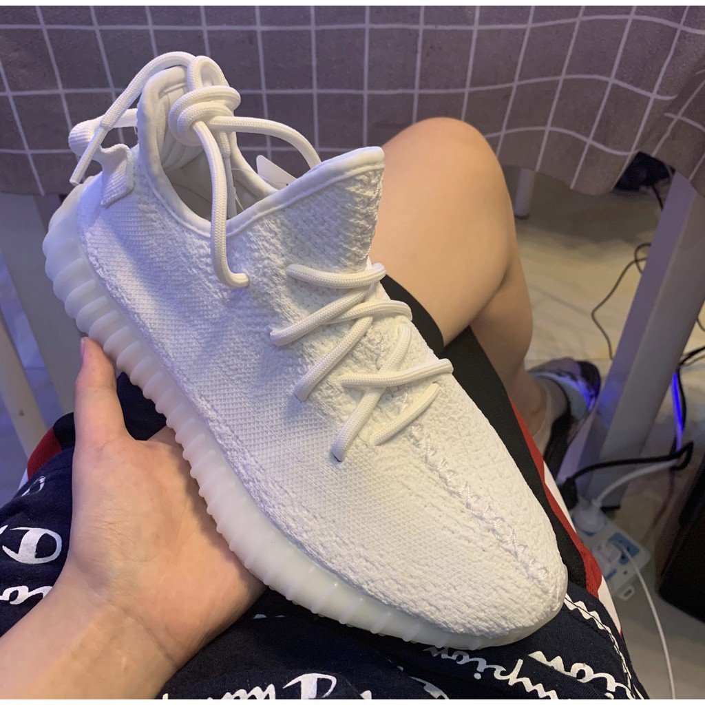 正品】Adidas Yeezy Boost 350 V2 Triple White 白冰淇淋休閒跑CP9366