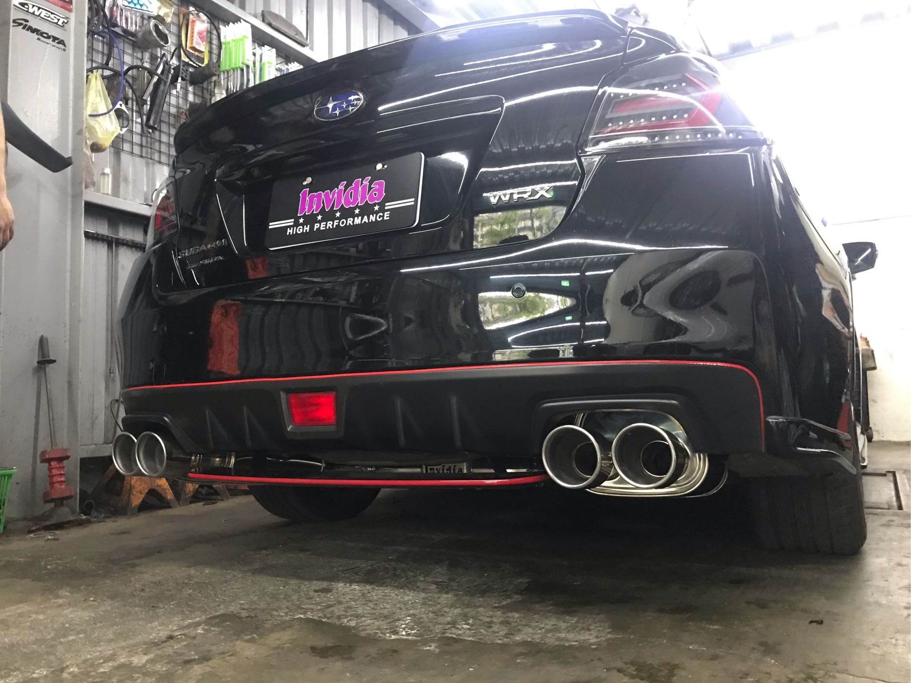 《台灣限定》subaru wrx cvt 惡魔管 invidia Q300S四出中尾段排氣管