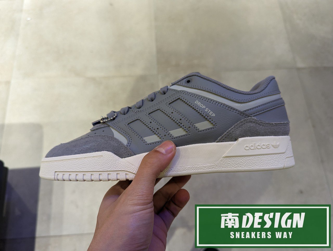 南🔥2023 3月 ADIDAS OG DROP STEP LOW 麂皮 拼接 休閒 運動 男款 灰 HQ7135