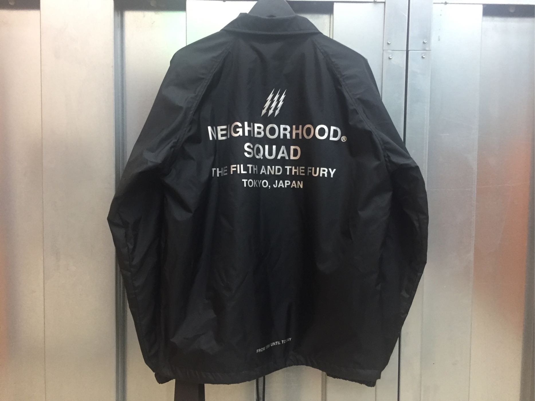 19ss Neighborhood Brooks N-JKT 春夏 尼龍 風衣 教練夾克 黑色 M現貨