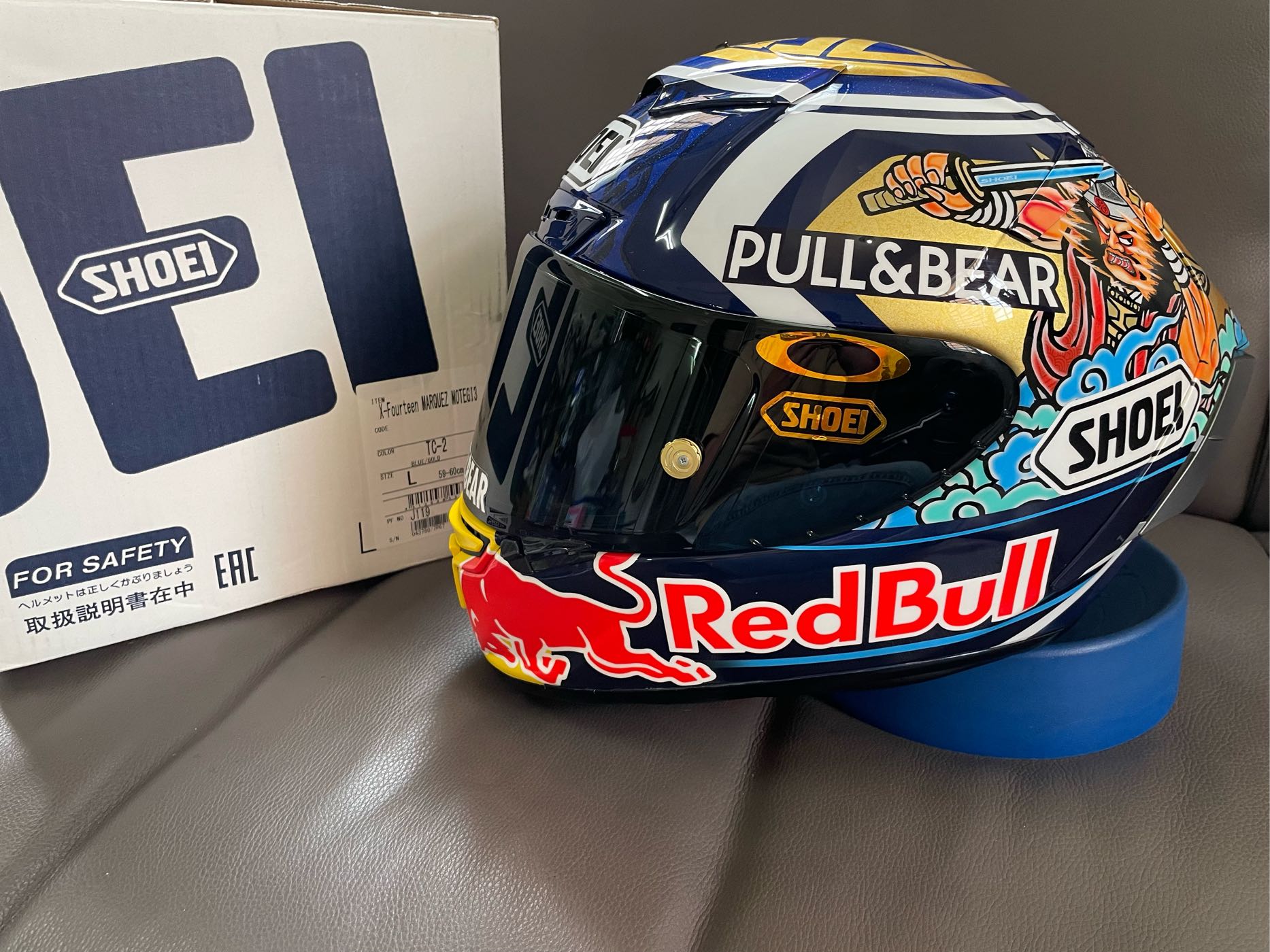 阿群部品 客製化 紅牛彩繪 REDBULL PULL&amp;BEAR MM93 祭典帽 台灣公司貨 SHOEI X-14 Marc Marquez MOTEGI 3