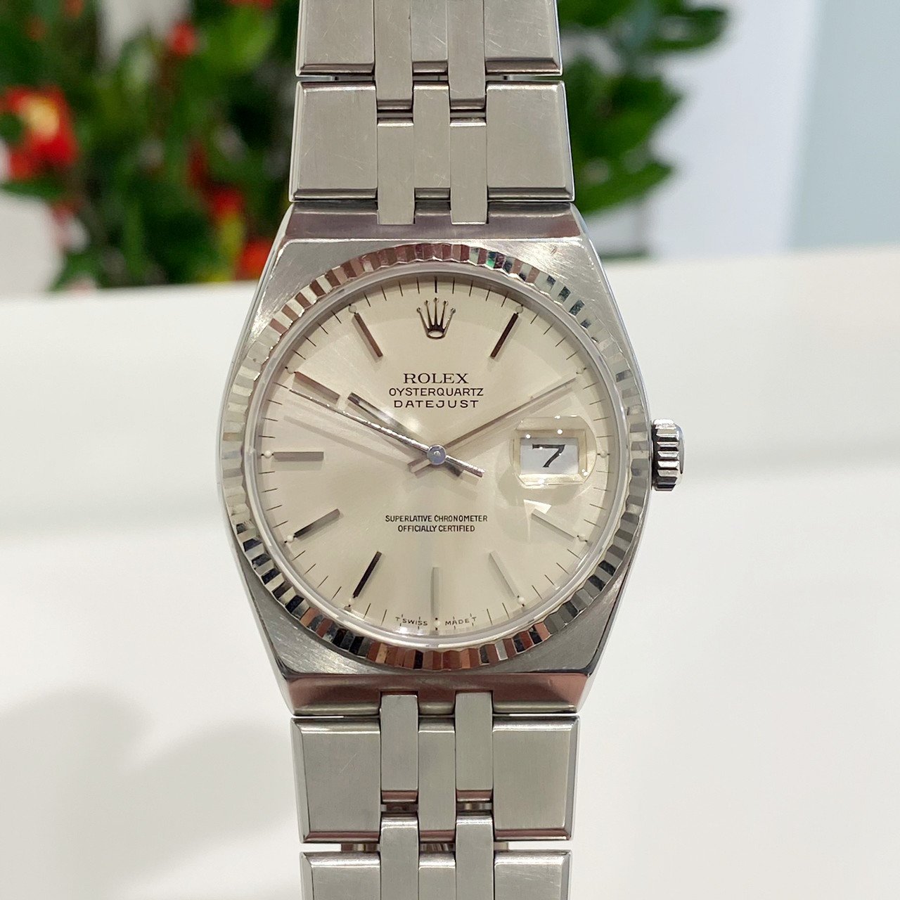 金運名錶當舖 ROLEX 勞力士 17014 R DATEJUST 日誌 銀面 不鏽鋼 石英36mm 現貨R51