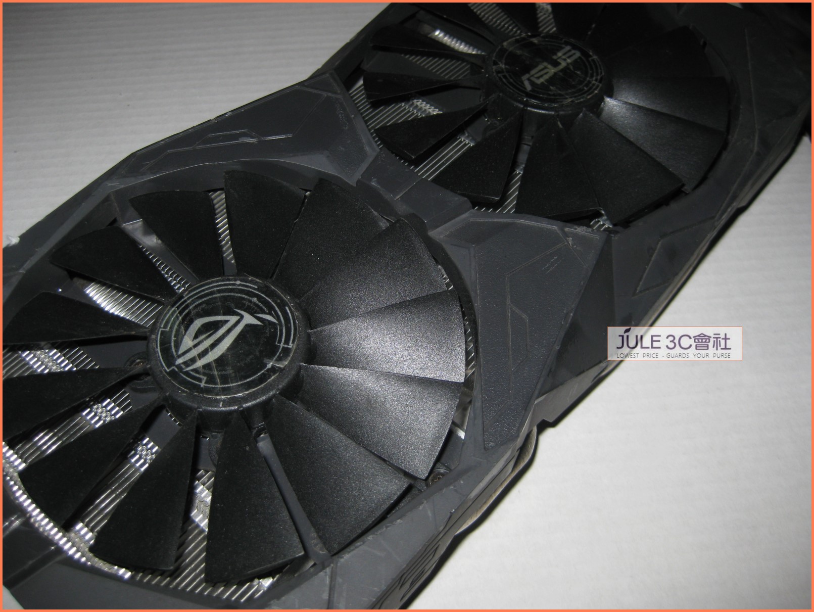 JULE 3C會社-華碩ASUS STRIX RX570/580 GTX1050ti 系列 導熱/良品/顯示卡 原廠風扇