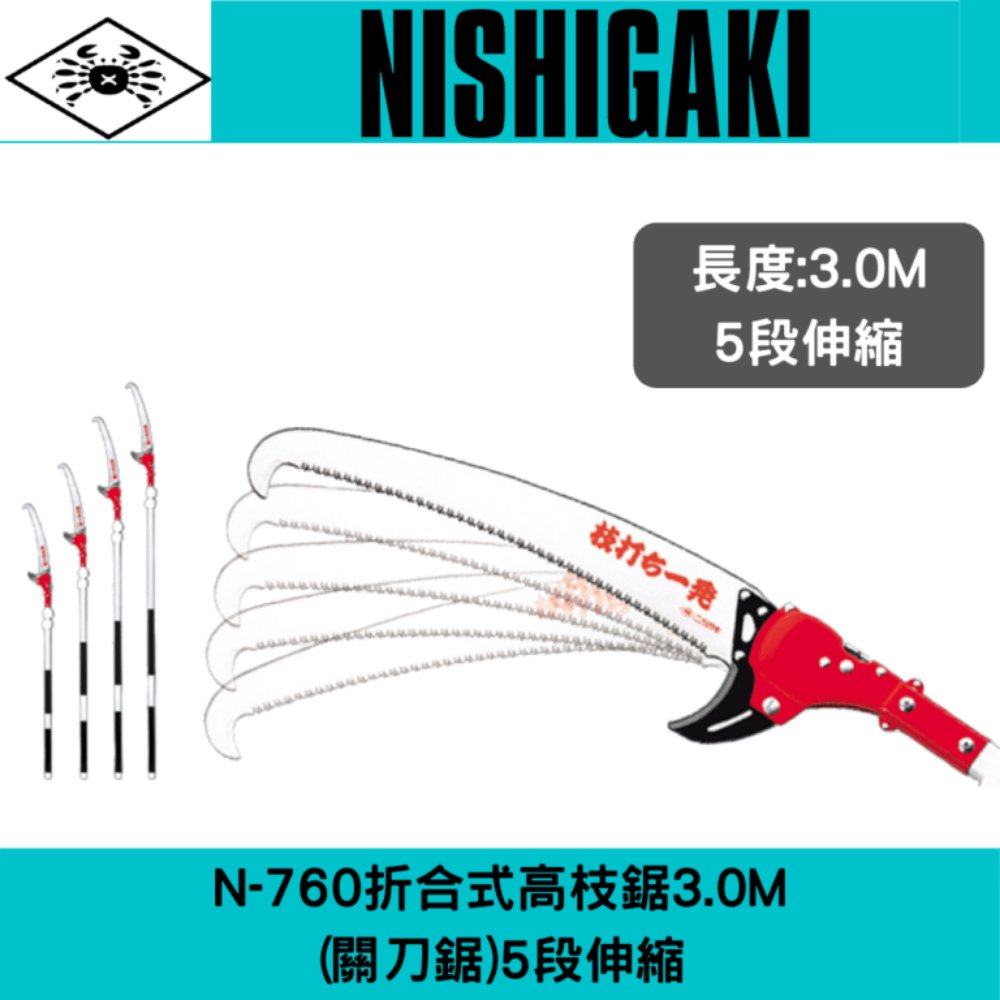 保存版】 枝打ち一発6.5m 枝打ち鋸 7段階 N-763