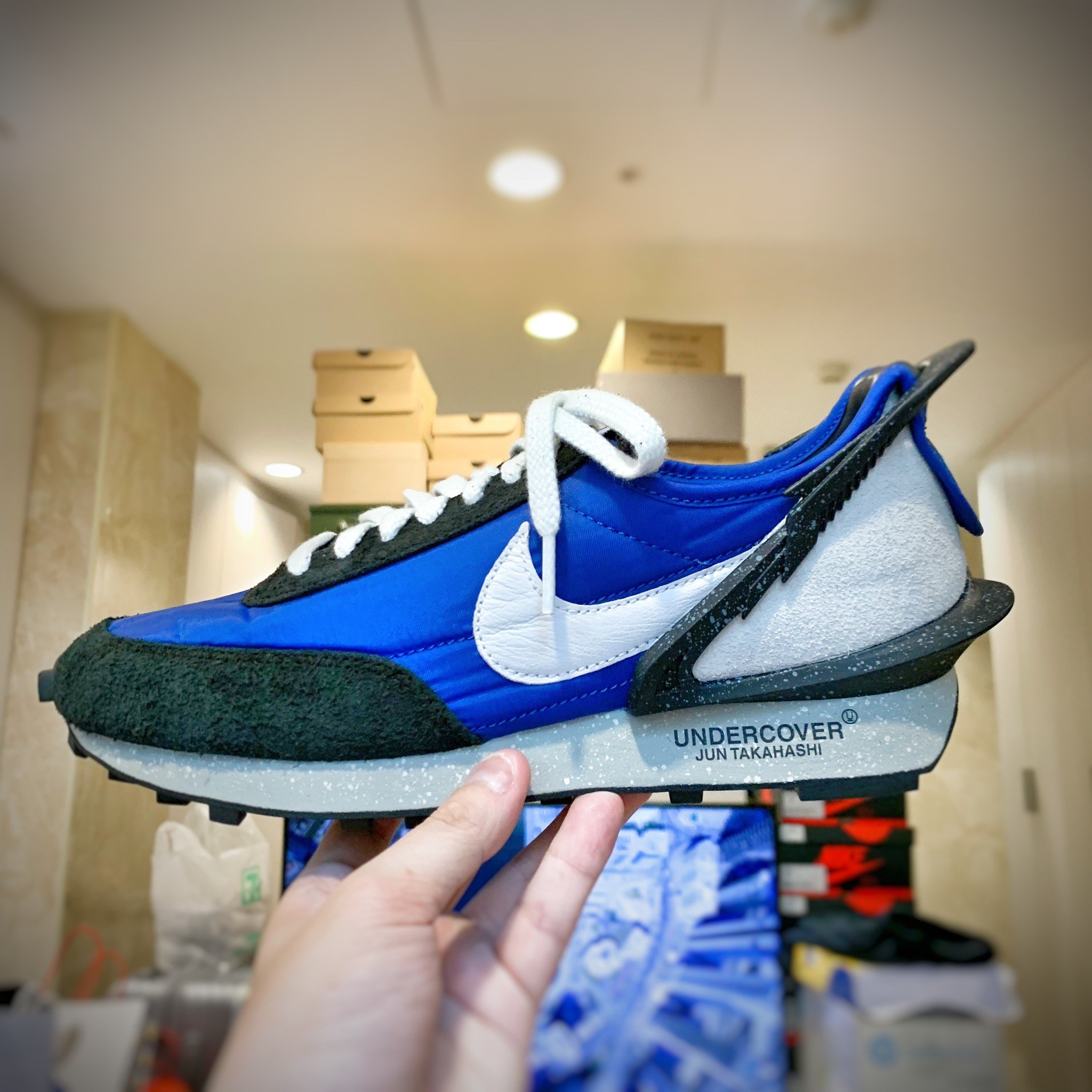 台灣公司貨附發票Us8 Nike Daybreak x Undercover 高橋盾藍黑WAFFLE