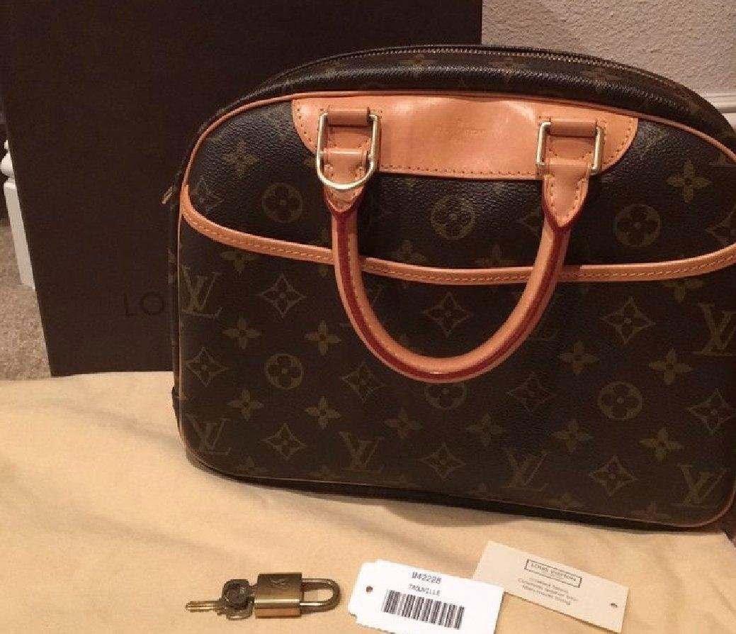 Authentic Louis Vuitton Monogram Trouville Hand Bag M42228 - Wakukan