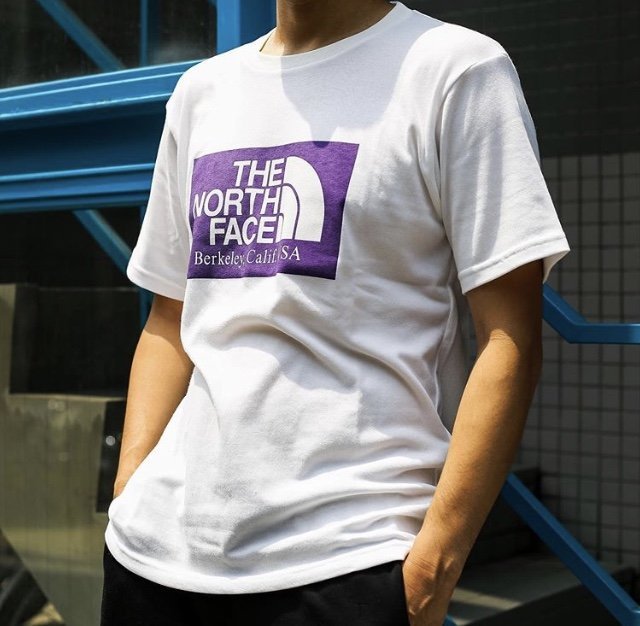 north face purple label t shirt