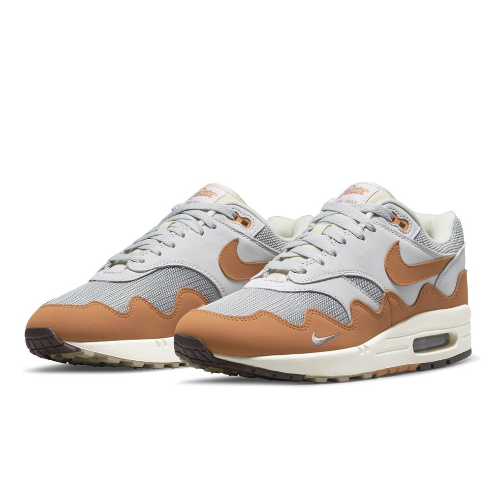 A-KAY0】NIKE X PATTA AIR MAX 1 MONARCH 灰卡其棕【DH1348-001