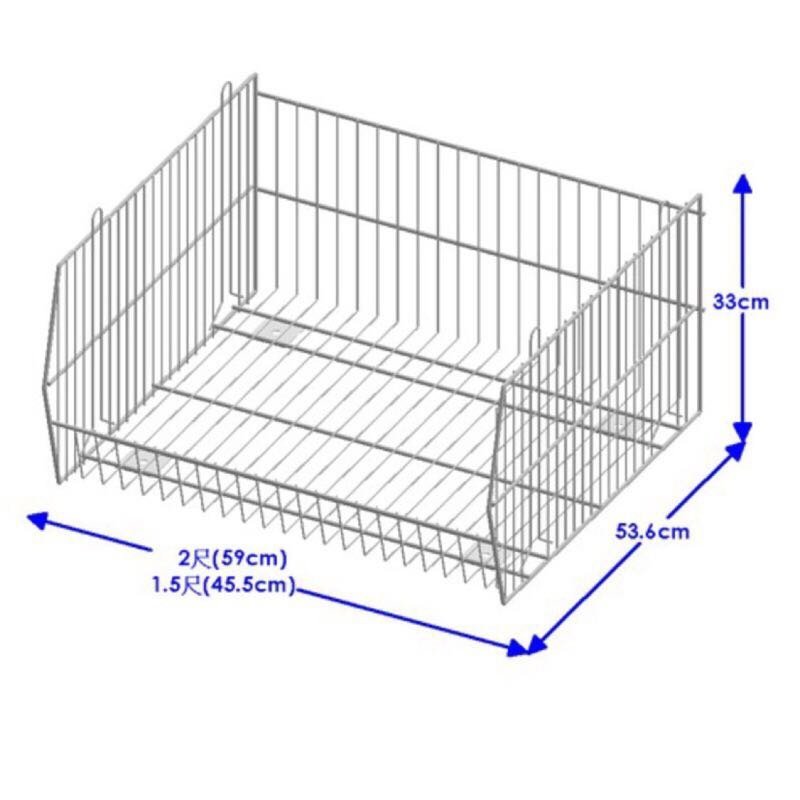 2尺 重疊籃 置物籃 收納箱 斜口籃 超市籃 置物架 多層籃 多層架