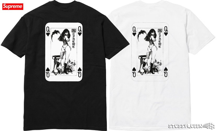 超搶手】】全新正品2017 Supreme Vampirella Card Tee 撲克牌吸血鬼梵