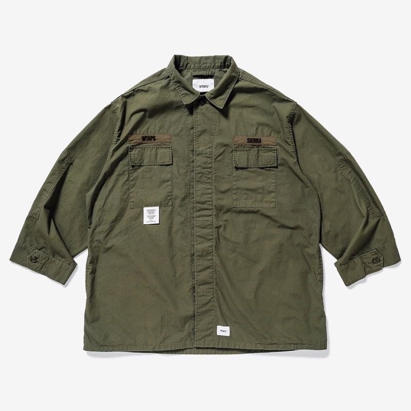 Wtaps design guardian jacket cotton ripstop 軍綠長版外套| Yahoo