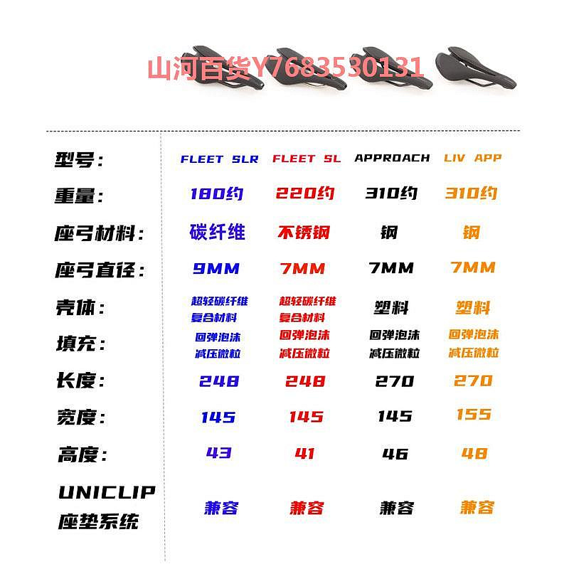 Giant捷安特APPROACH公路車座墊山地自行車坐墊碳底碳弓FLEET SLR