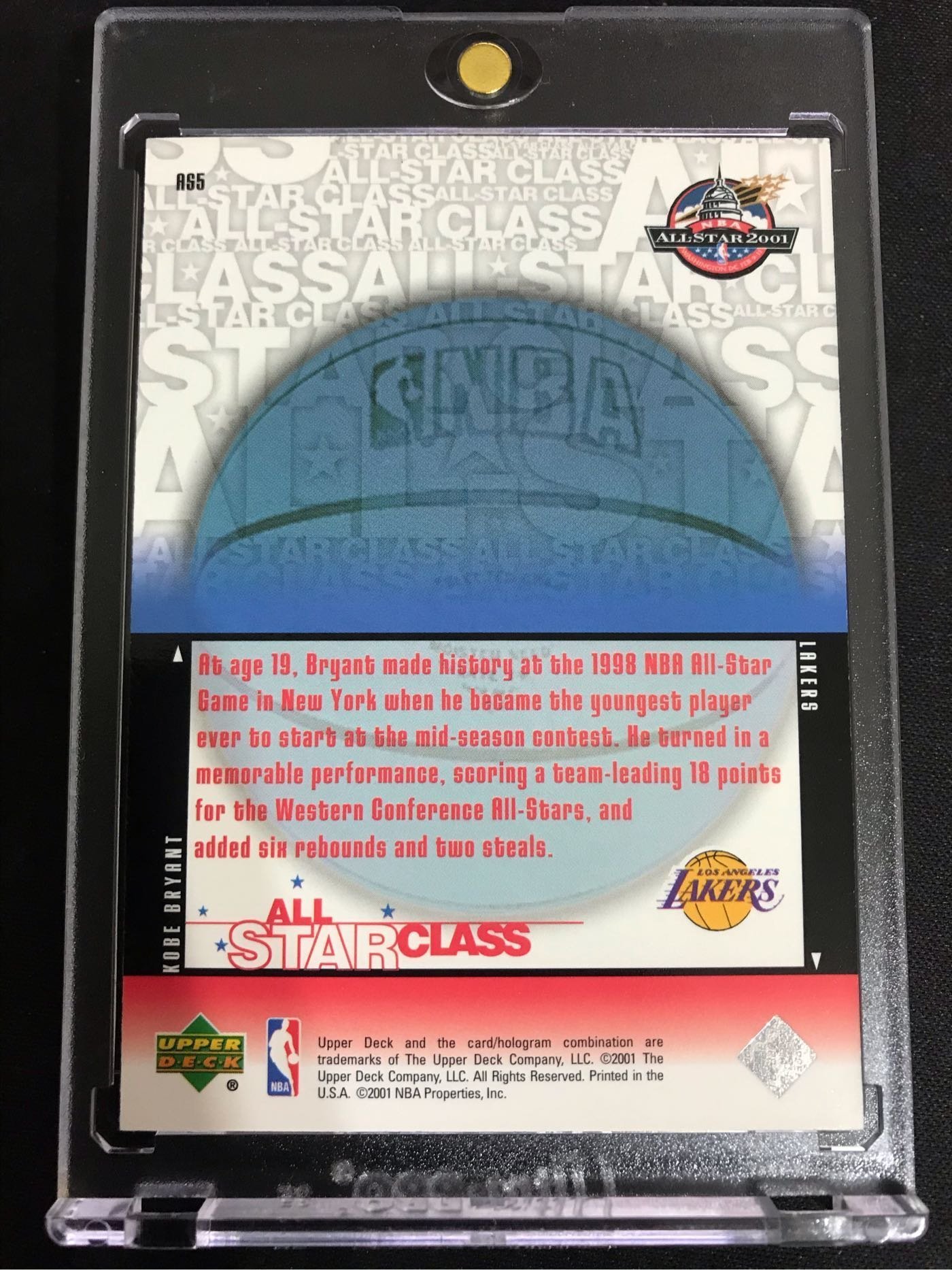 🐍2001-02 Upper Deck All-Star Class #AS5 Kobe Bryant | Yahoo奇摩拍賣