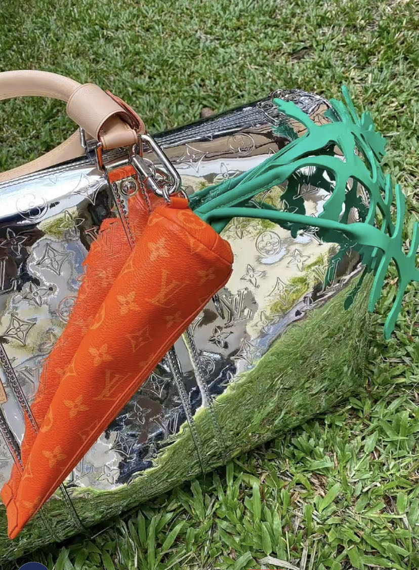 SAINT on X: Louis Vuitton Carrot Pouch by Virgil Abloh