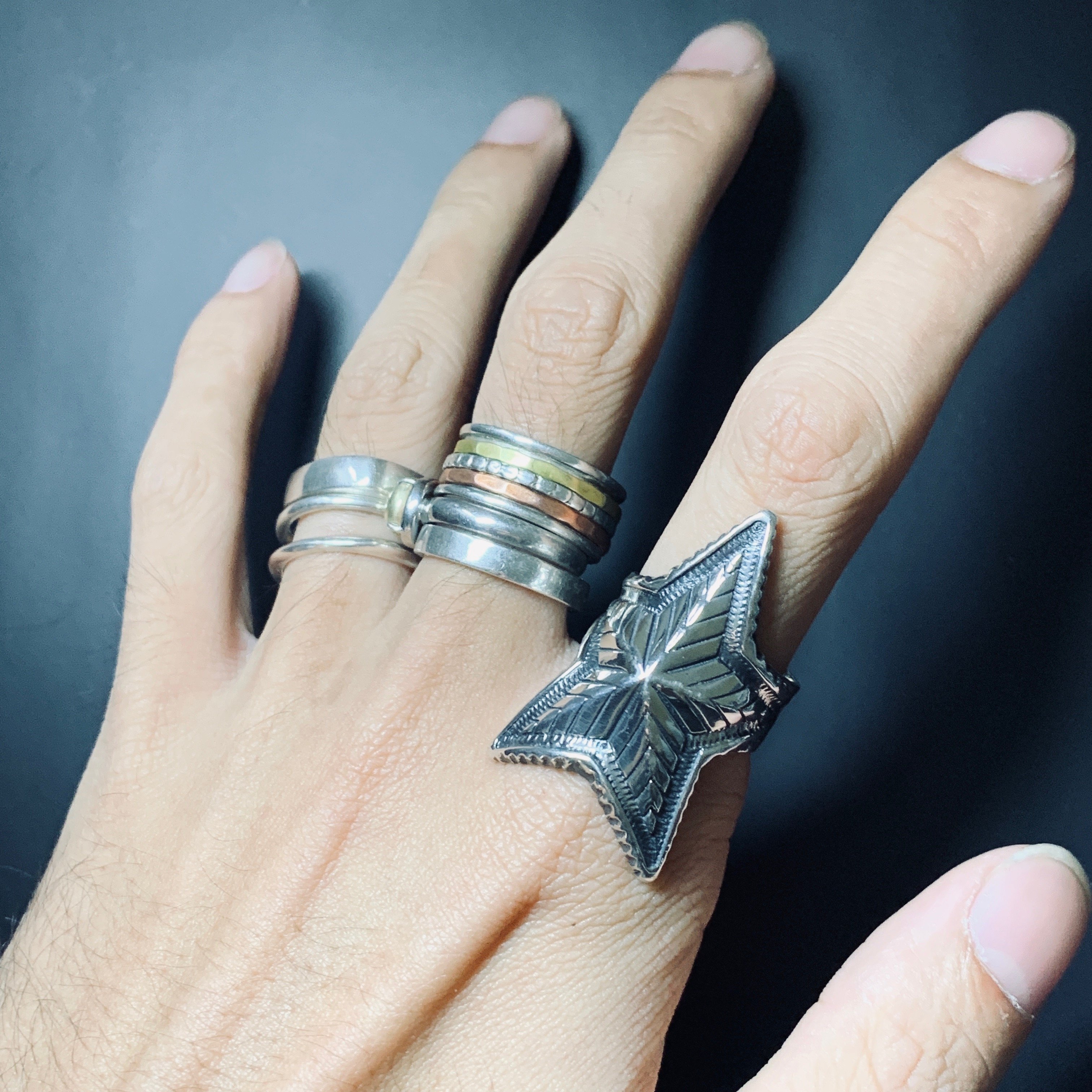 手工製作復刻Cody Sanderson Depp Star Ring 925純銀戒指| Yahoo奇摩拍賣