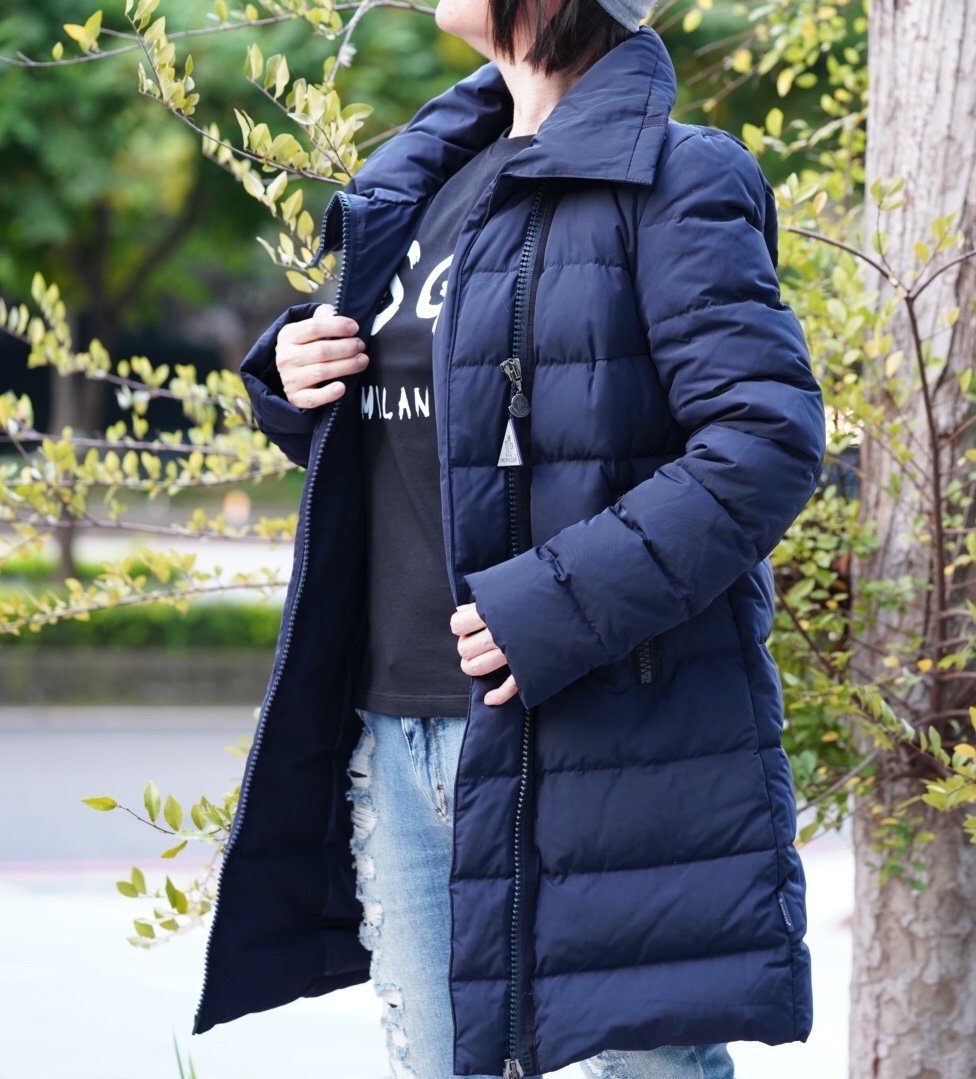 Moncler GERBOISE Down Jacket 羽絨中長版外套深藍現貨| Yahoo奇摩拍賣