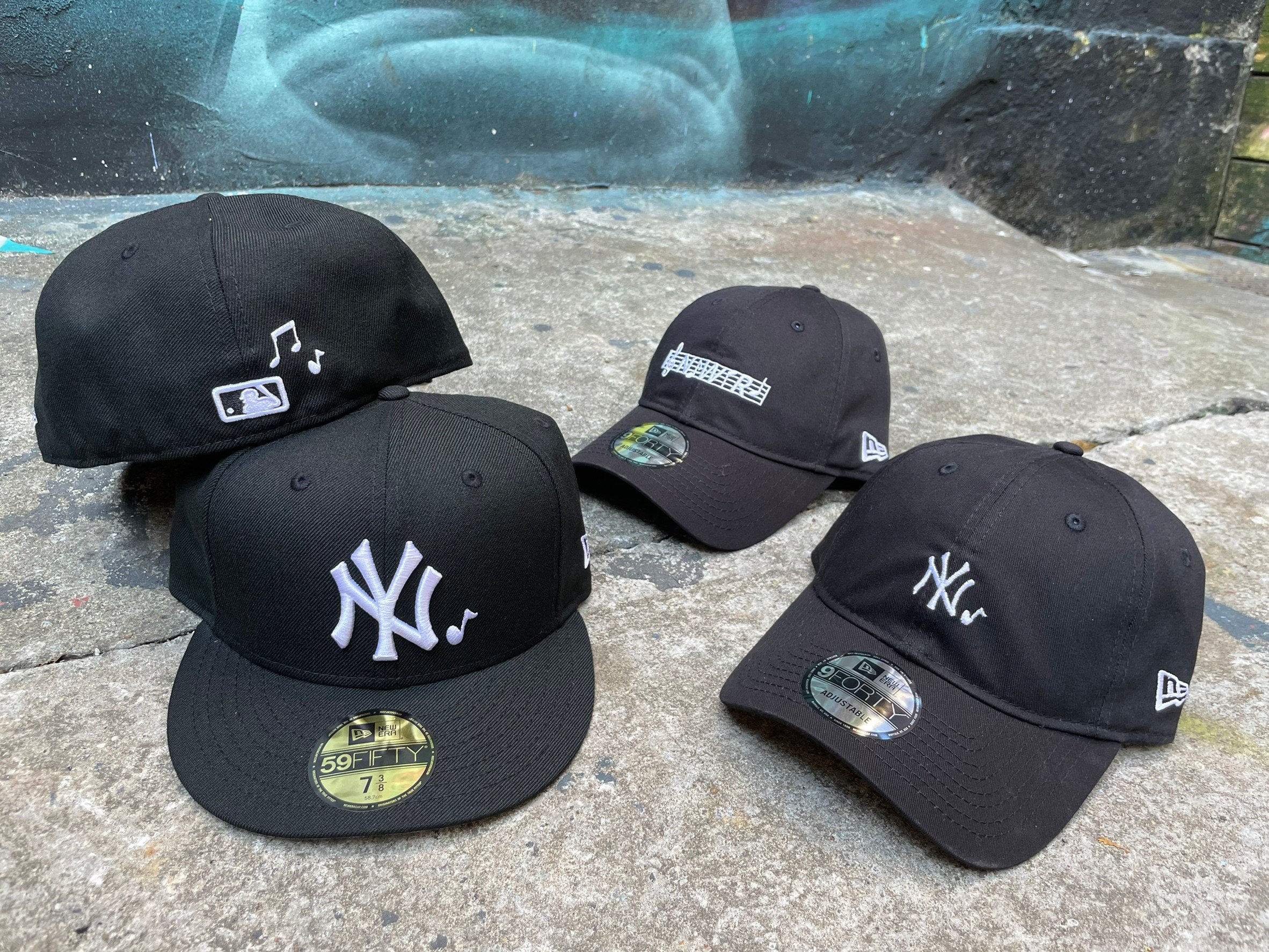 NEW ERA 59FIFTY 5950 新爵士洋基NY 黑色棒球帽鴨舌帽全封帽⫷ScrewCap