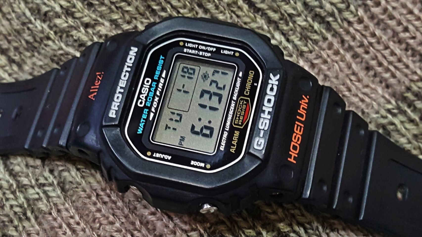 ⚡G-SHOCK⚡】 DW-5600E-1JF FOX FIRE 20BAR 日版法政大学聯名款較罕見