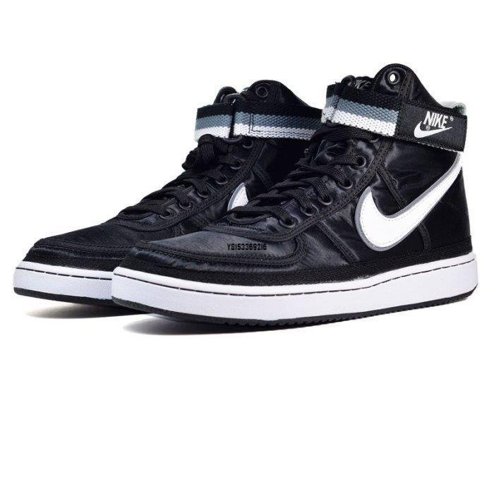 【正品】NIKE VANDAL HIGH SUPREME 黑 / 白 魔鬼氈 綁帶 尼龍 男【318330-001】潮鞋