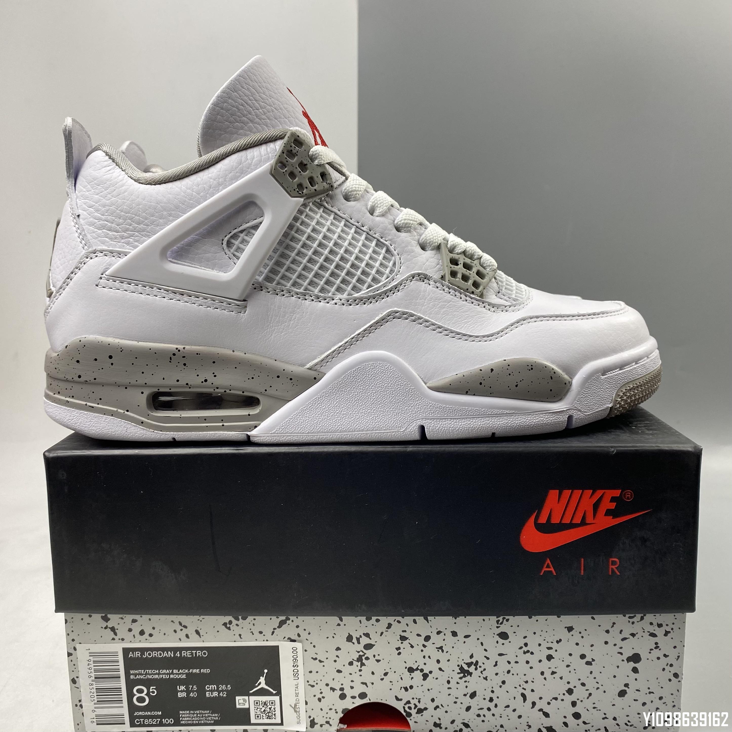 最先端 NIKE AIR JORDAN 4 RETRO WHITE OREO 26.5 | www.masjid ...