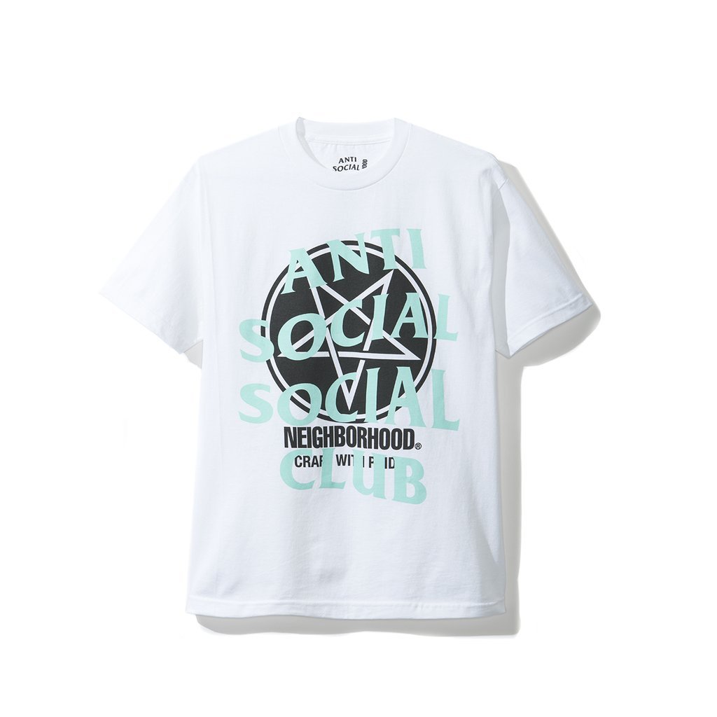 現貨- Anti Social Social Club ASSC x Neighborhood 聯名白色短T