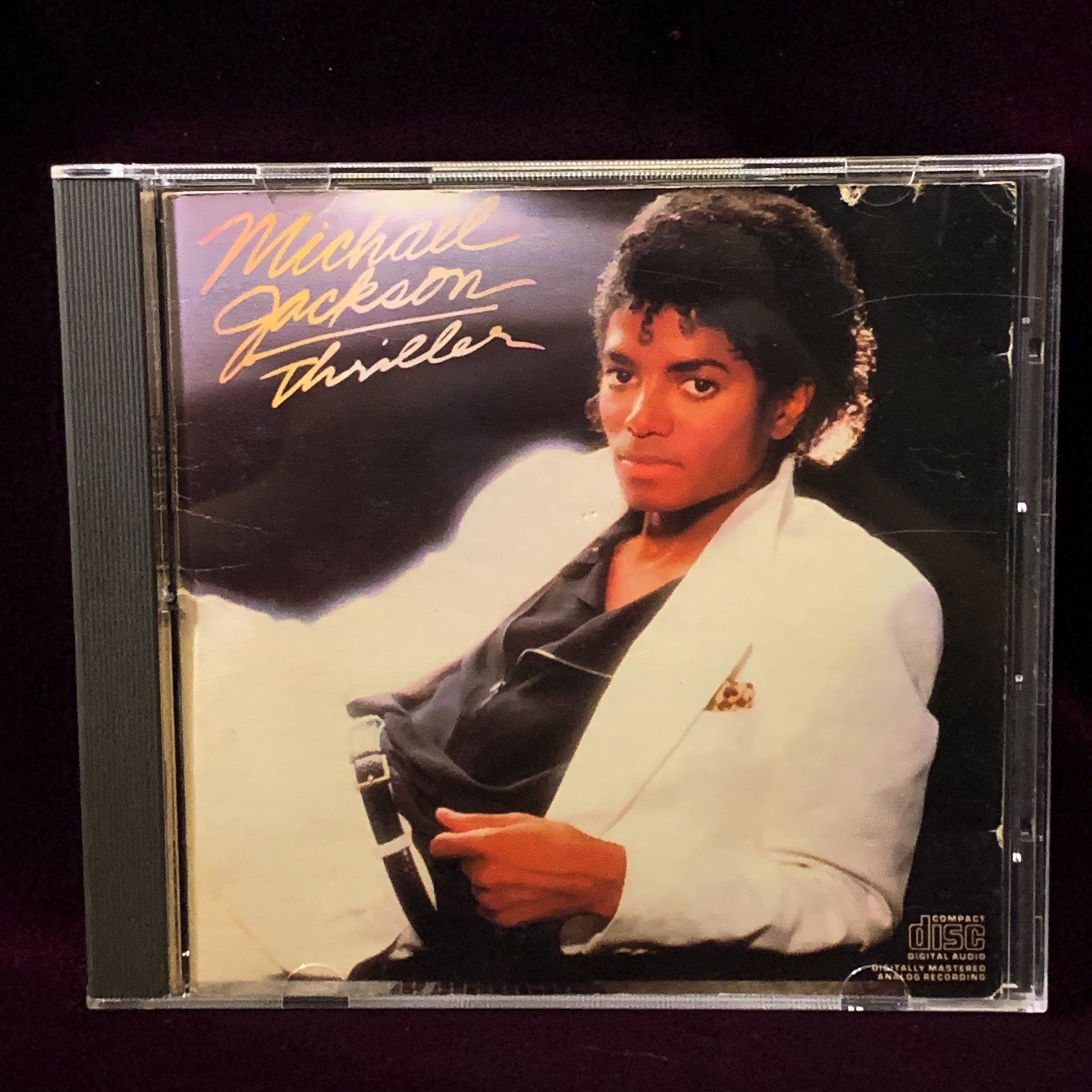 【一手收藏】麥可傑克森－顫慄CD，加拿大首版，EPIC史詩1982發行，Michael Jackson－THRILLER