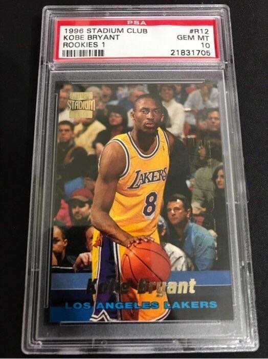 🐍1996-97 Stadium Club Rookies 1 #R12 Kobe Bryant