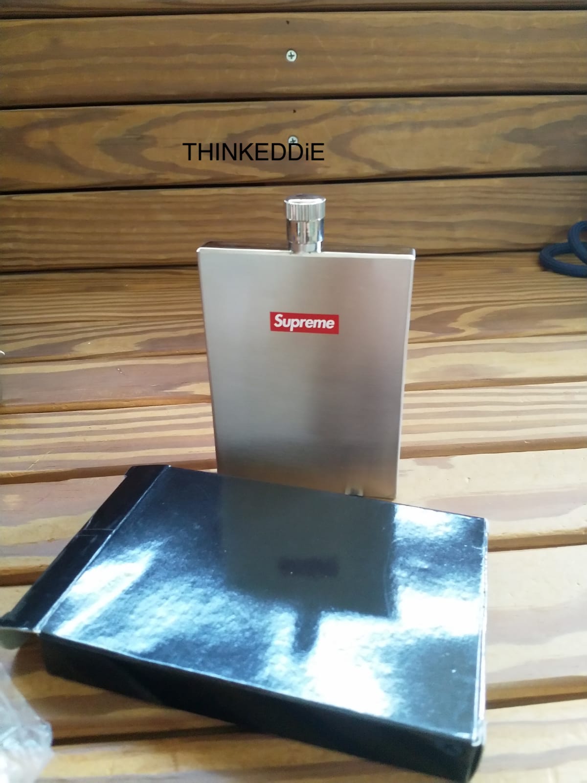 THINKEDDiE~全新正品現貨Supreme 13FW Flask Stainless Steel 不銹鋼小