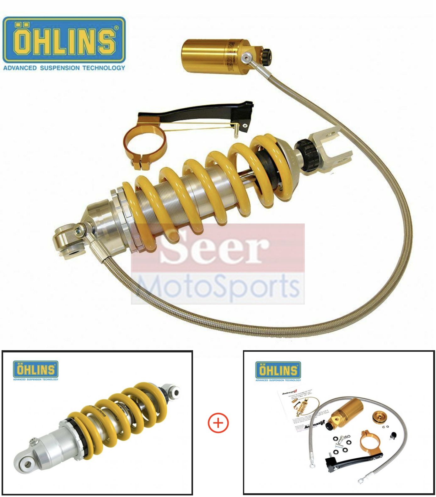 [Seer] 瑞典原裝 Ohlins TMAX 560 / 530 專用 後避震器 掛瓶 ANDREANI 套件