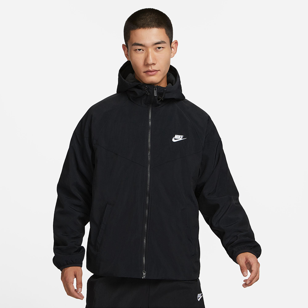 【RTG】NIKE WINDRUNNER JACKET 風衣外套 黑色 刷毛 拉鍊口袋 防風 男款 FB8619-010