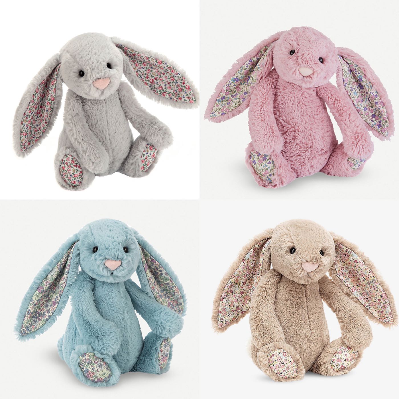 英國代購JELLYCAT 碎花兔邦尼兔安撫兔Bunny Medium 31公分絨毛安撫玩偶