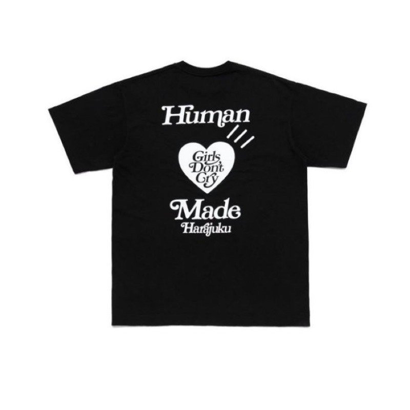 HUMAN MADE GDC 2 GIRLS DON'T CRY t-shirt原宿限定短袖T恤黑白Tee XL