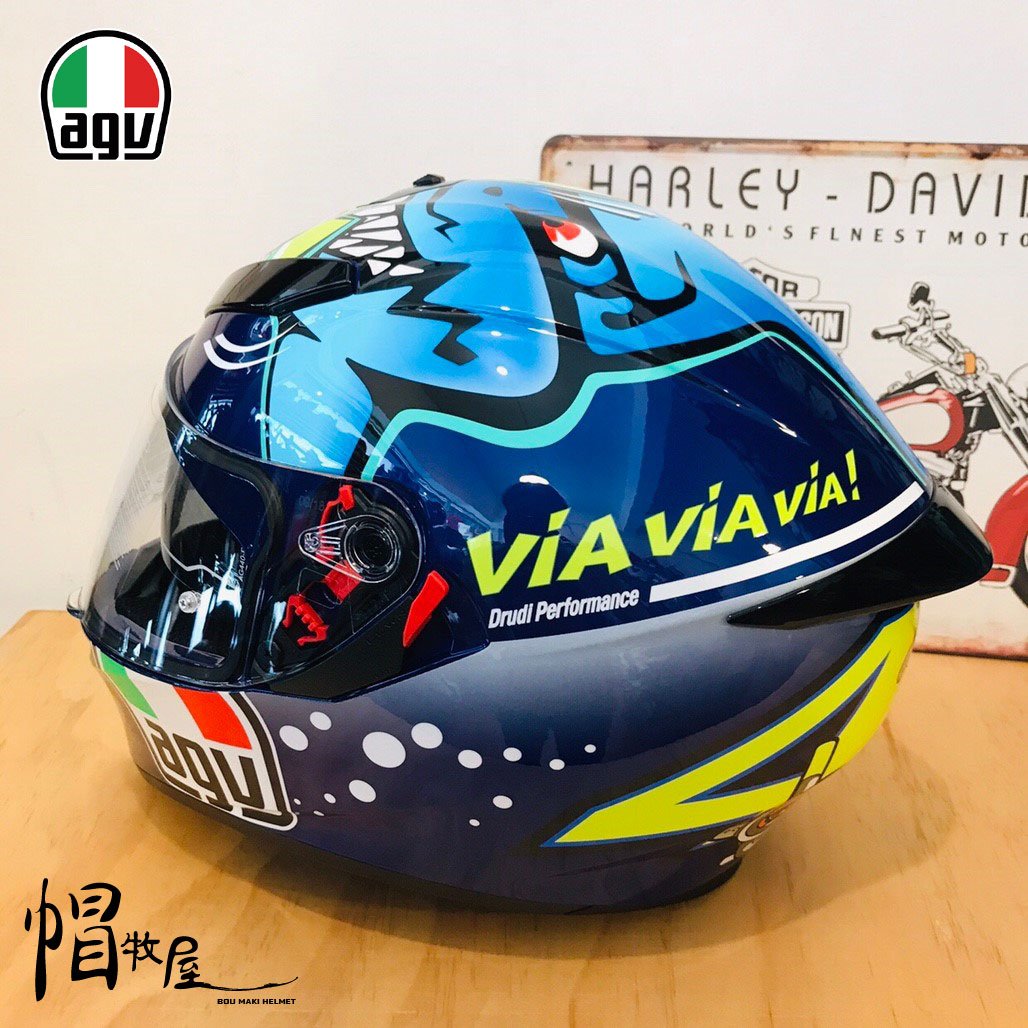 【帽牧屋】義大利 AGV K3 SV MISANO 2015 鯊魚 亞洲版 全罩式安全帽 內墨片 ROSSI