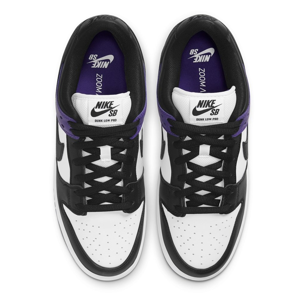 預購商品】NIKE SB DUNK LOW PRO COURT PURPLE 白黑紫【BQ6817-500