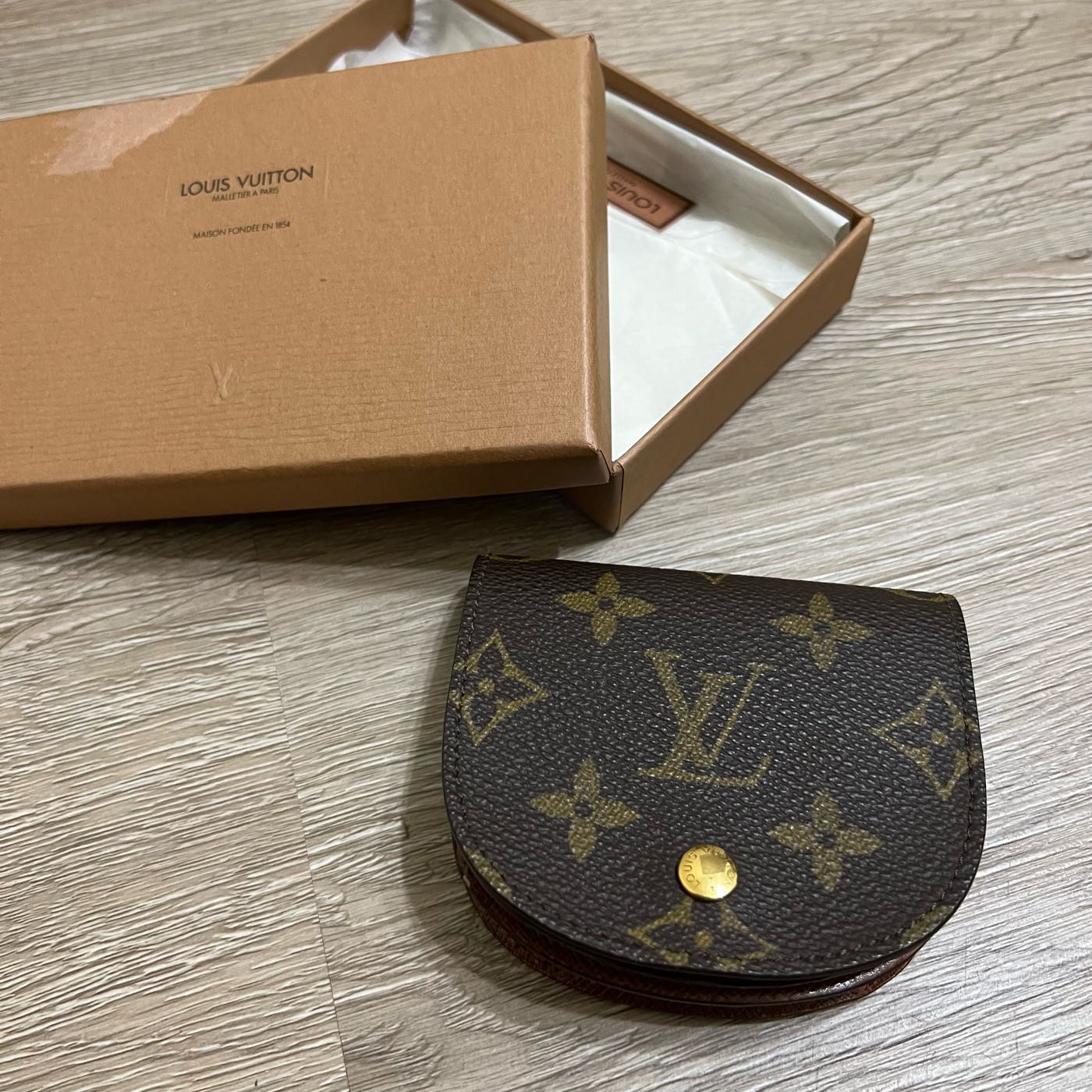 瑞奇二手精品Louis Vuitton monogram 老花零錢包近新品| Yahoo奇摩拍賣