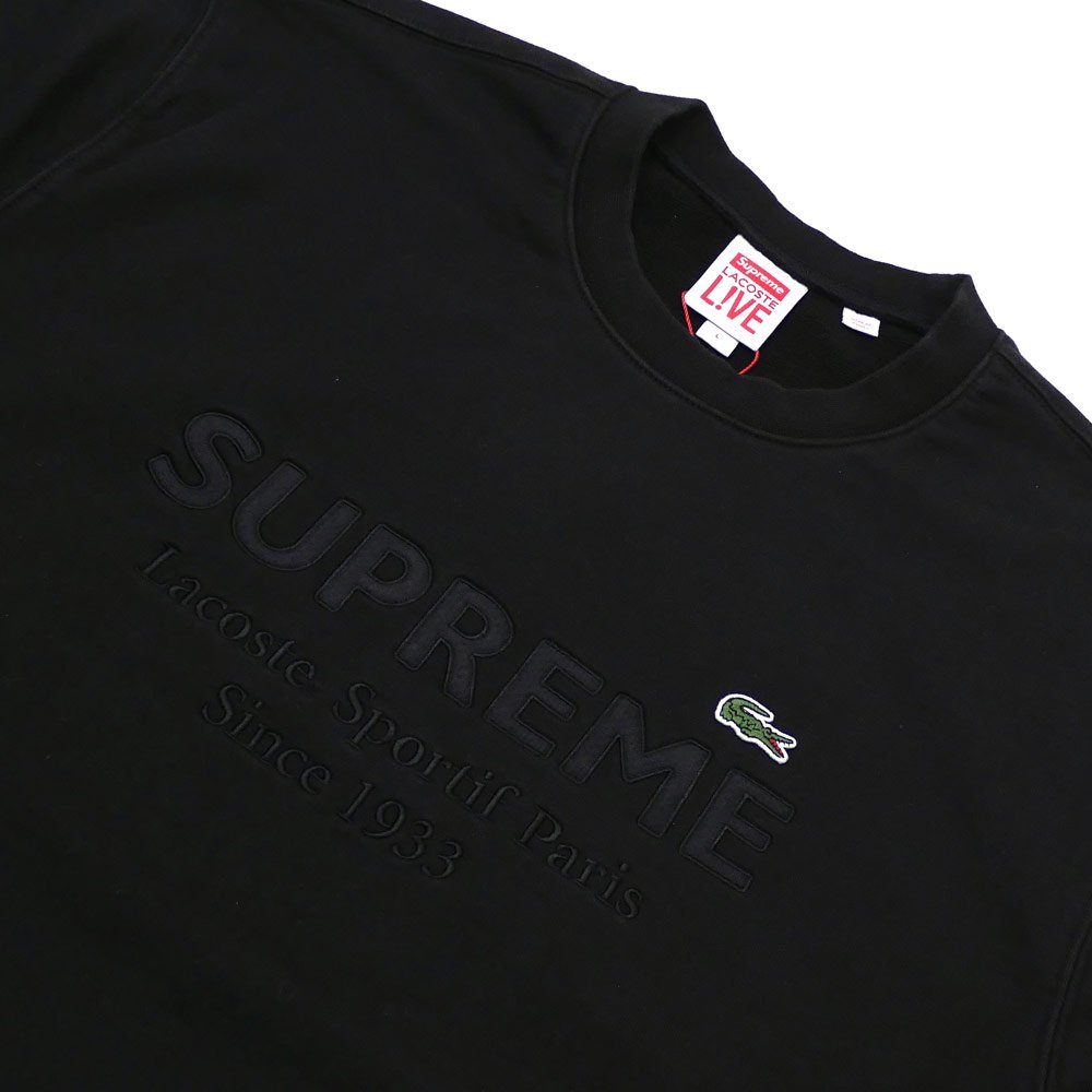 超搶手】全新正品2018 聯名Supreme x LACOSTE Crewneck 鱷魚大學服衛衣