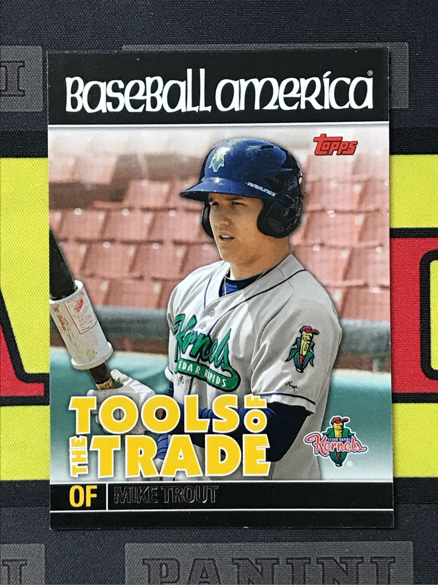 鱒魚新人卡2010 Topps Mike Trout Pro Debut Tools of the Trade #TT27