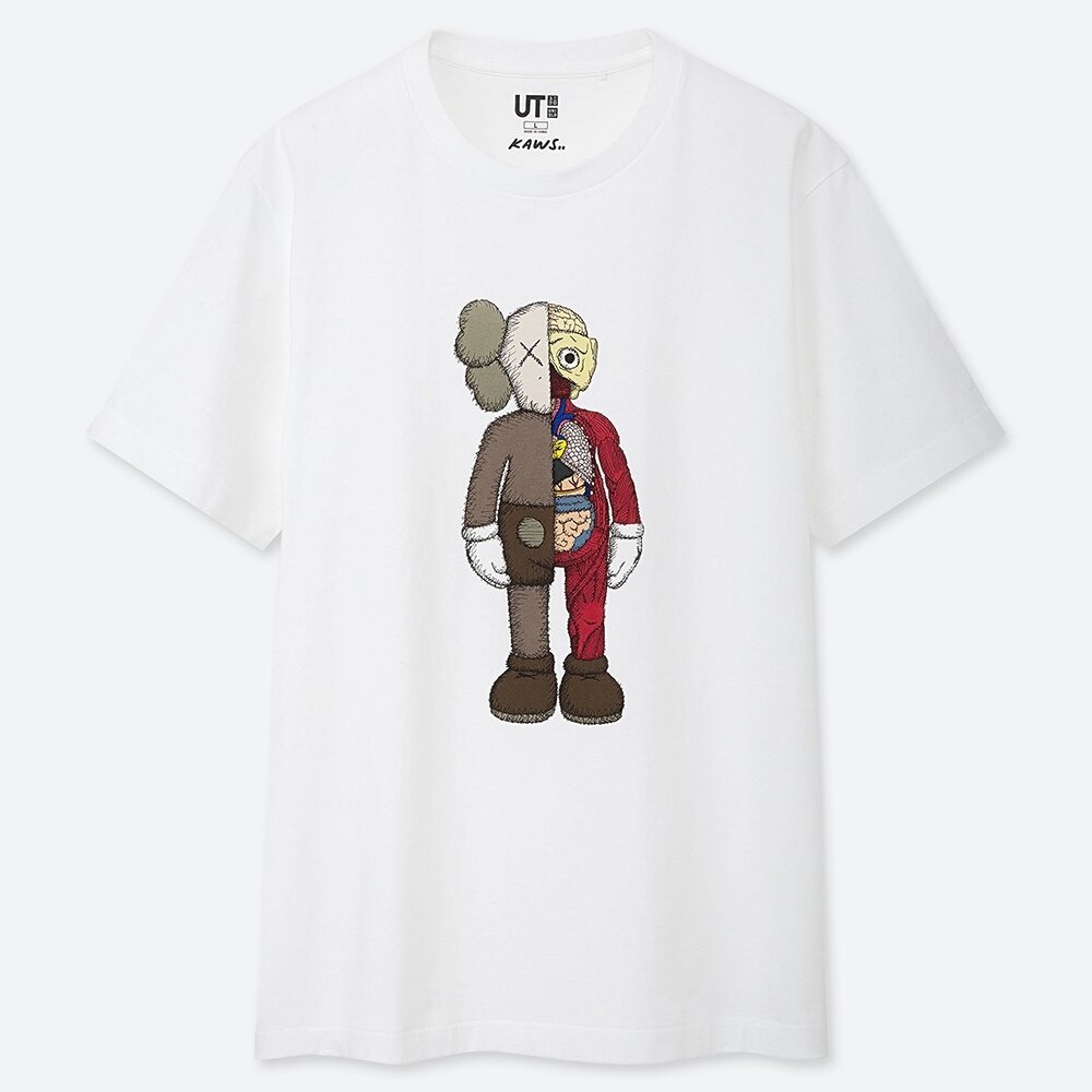 ３ＸＬ UNIQLO x KAWS ARTBOOK 聯名Logo Tee UT 短T T恤黑白灰BFF 公仔