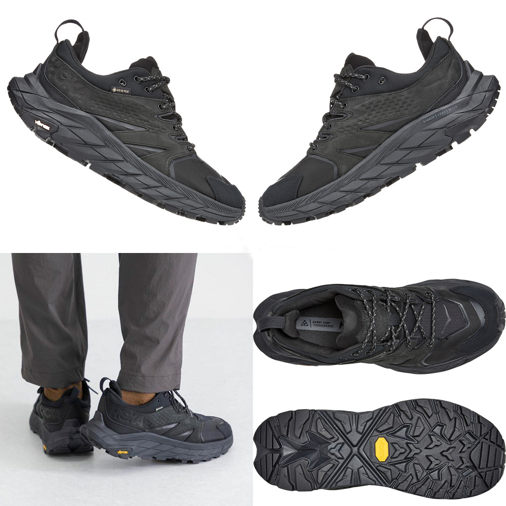 ~新品 正貨 Hoka One One Anacapa Low GTX 機能男鞋 頂級牛巴戈 防水皮革 徒步探險 登山鞋