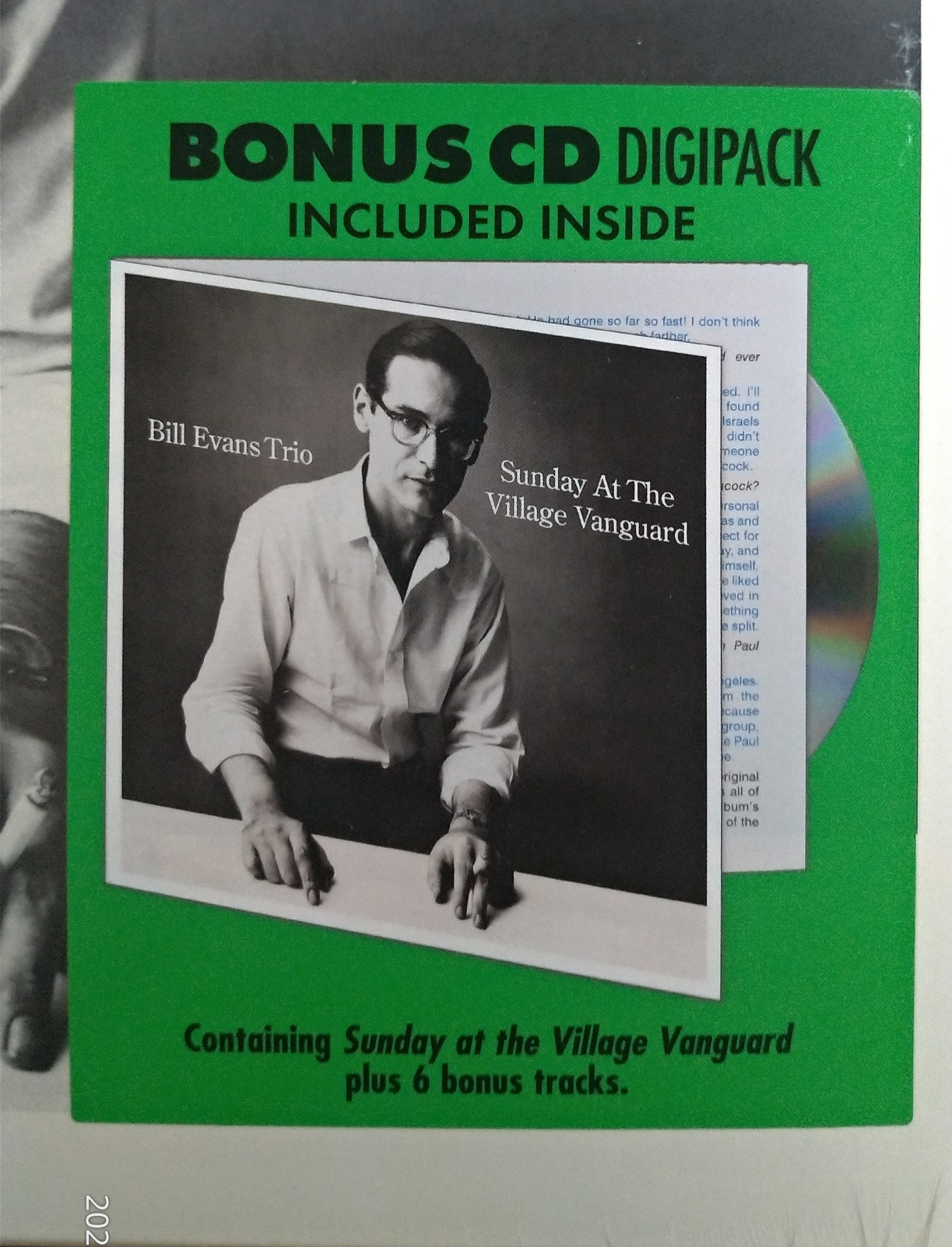 LP+CD【歐版/新品】BILL EVANS TRIO / Sunday At The Village Vanguard