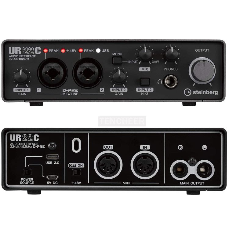 新款Steinberg UR22C 2IN/2OUT USB 3.0 Type C 錄音介面YAMAHA UR-22C