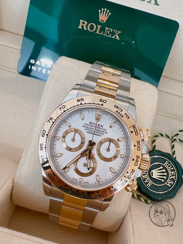 【Ｑ小姐的玩錶瘋】ROLEX DAYTONA半金迪通拿 白面116503🔺2022年二手極新品