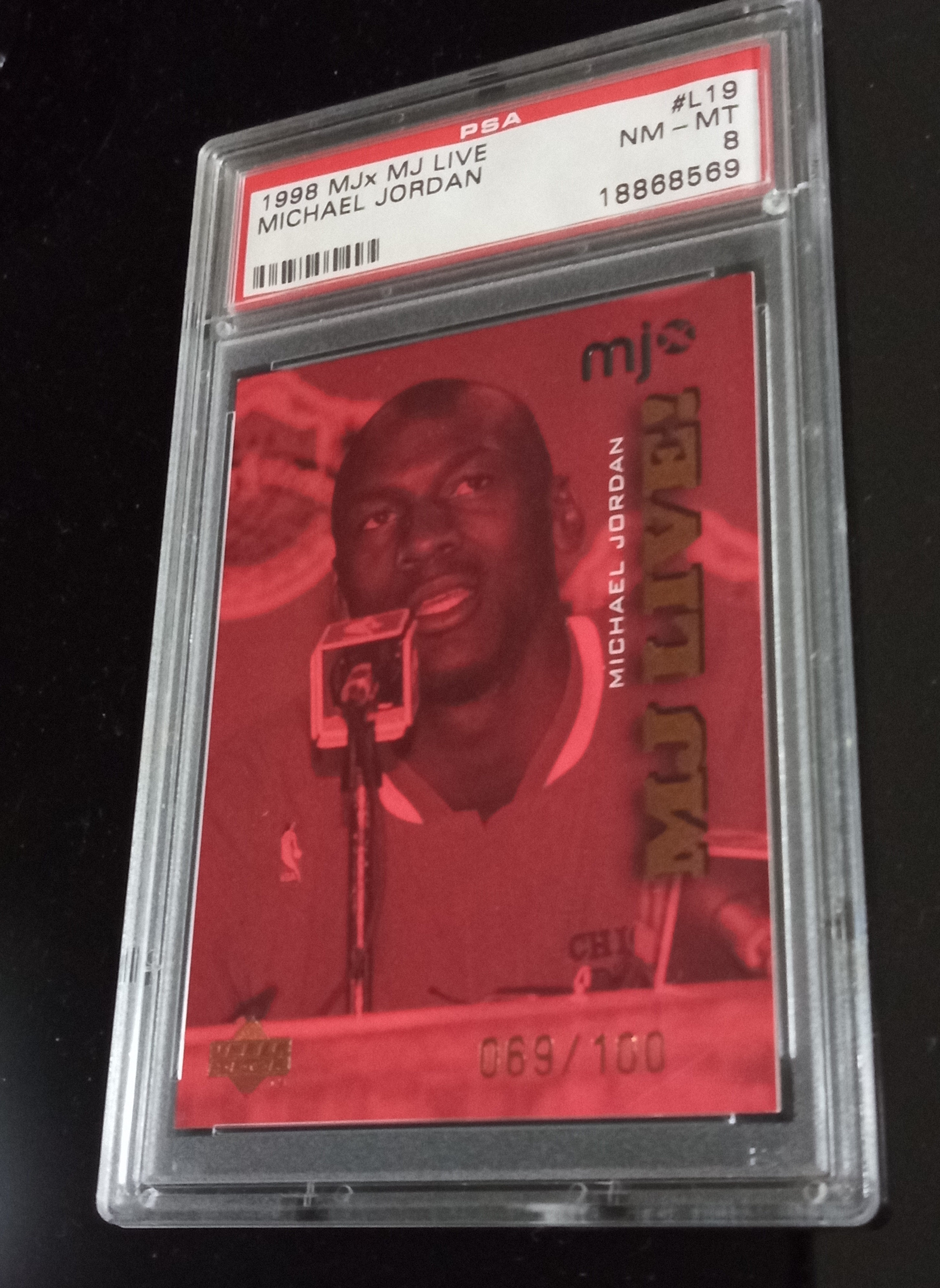 白 フリル付 1998レア/100枚限定PSA MICHAEL JORDAN MJx LIVE - 通販