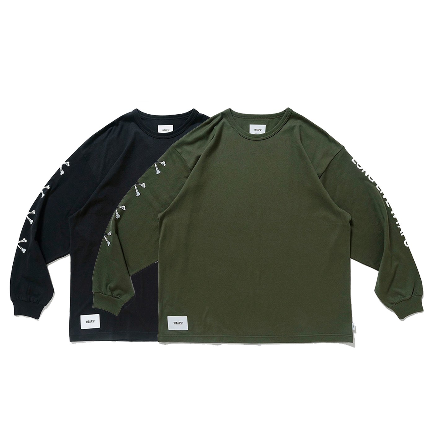 公式サイト / LS / LXLXW 22aw ダブルタップス wtaps COTTON 未使用222ATDT-CSM12 03 BLACK  長袖Tシャツ - powertee.com